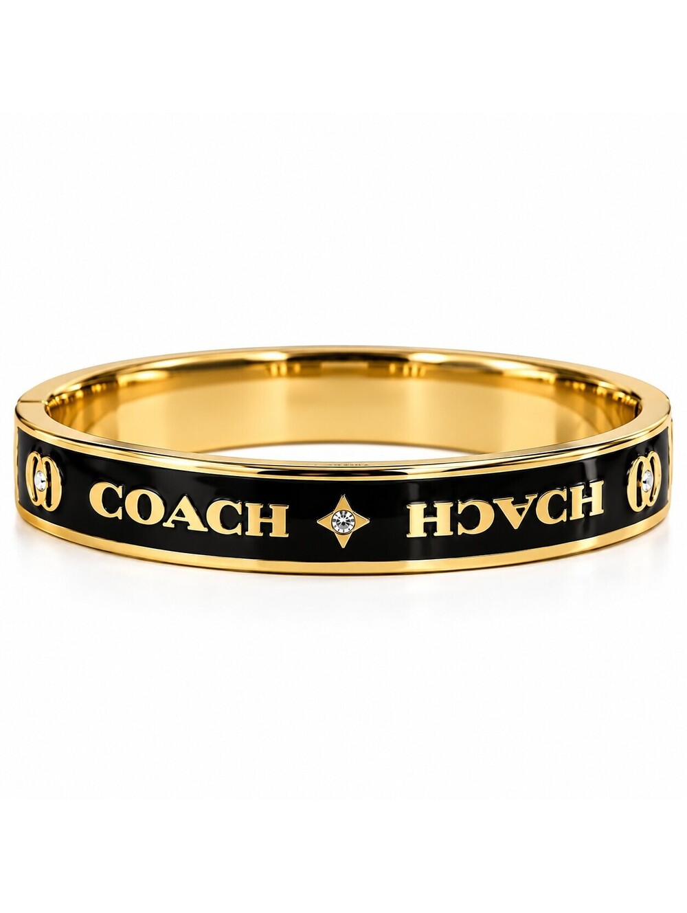 Coach heart and star enamel bangle